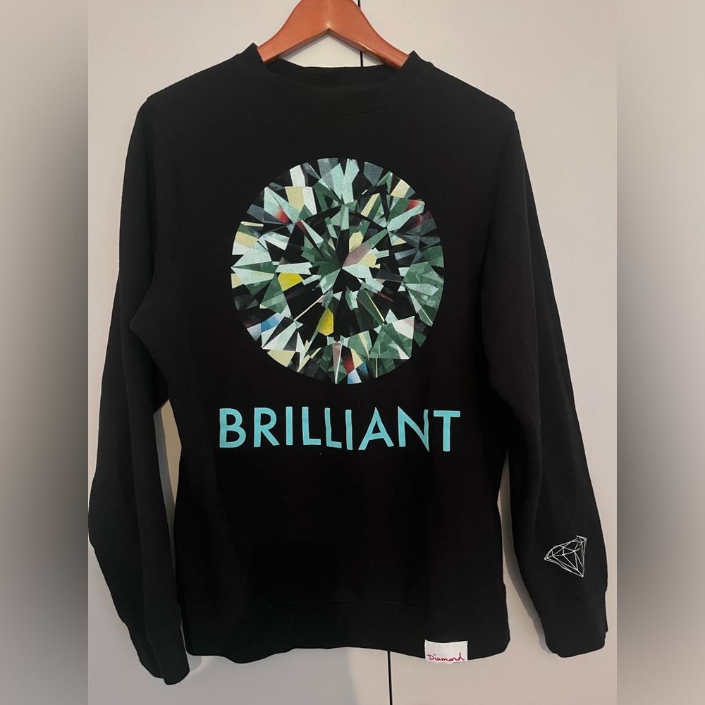 Diamond Supply Co Black Sweater - Small